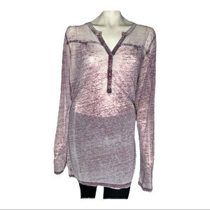 Nina Capri Oversized Distressed Top Sz 2XL